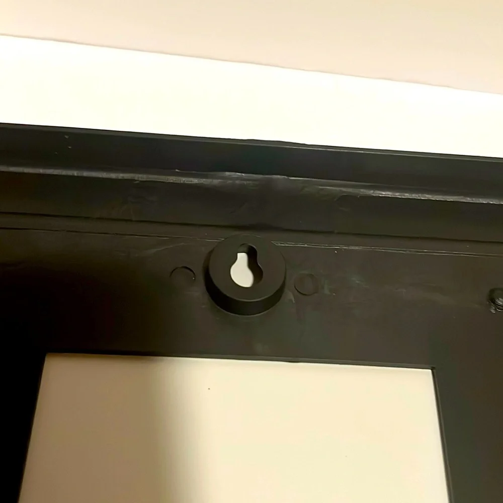 Nwt mirror beautiful style black trim 8”x 10” light weight ready to hang on wall